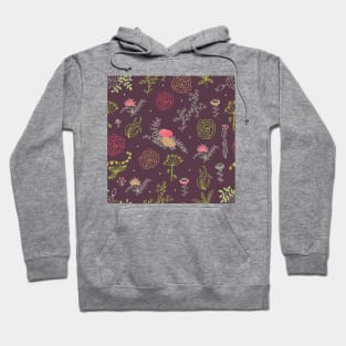 Elegance Seamless pattern with flowers Hoodie